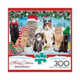 Buffalo 300pc Puzzle - Holiday Collection - Meowry Christmas